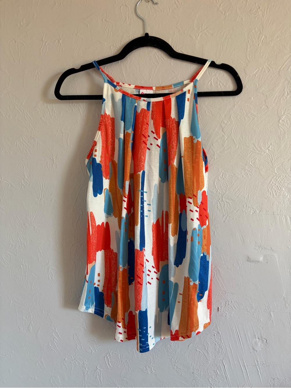 WIHOLL Multicolor Abstract Print Sleeveless Top Size M